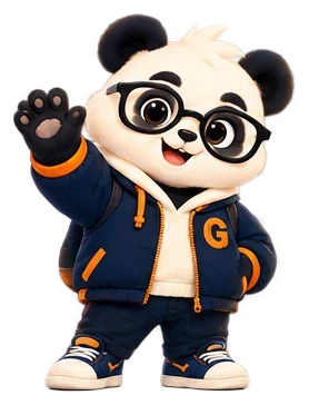 Gyan Panda waving